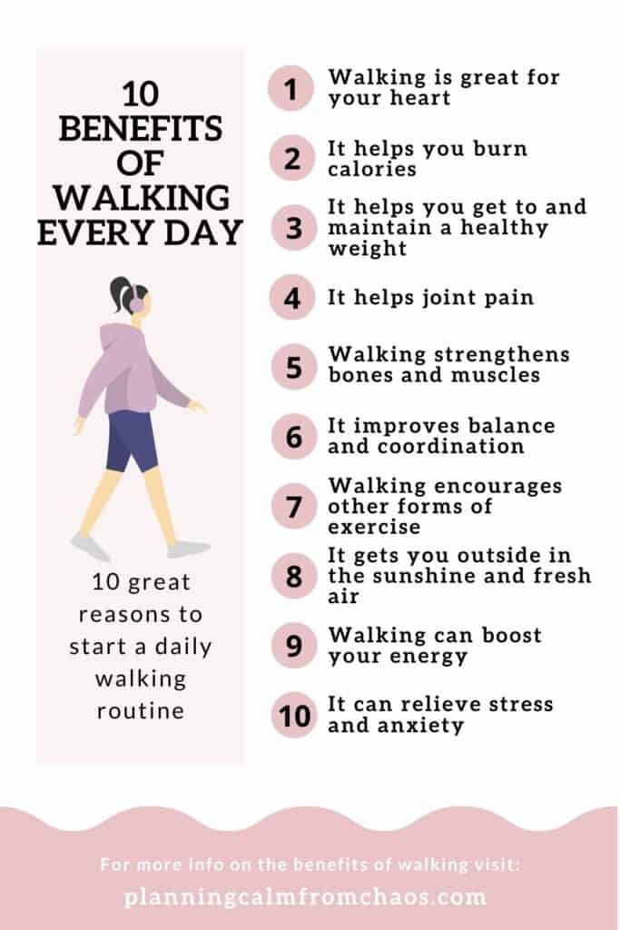 benefits of walking every day