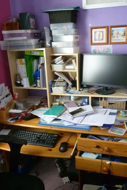 decluttering my desk