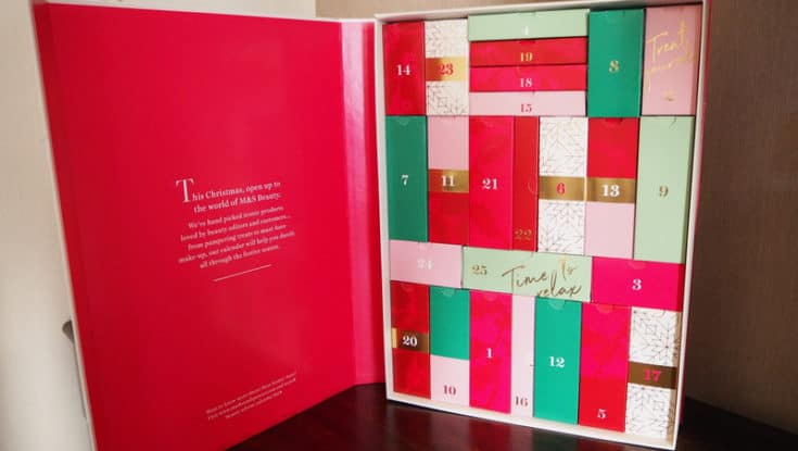 M&S 2018 Beauty Advent Calendar Review Part 1 - Planning Calm From Chaos