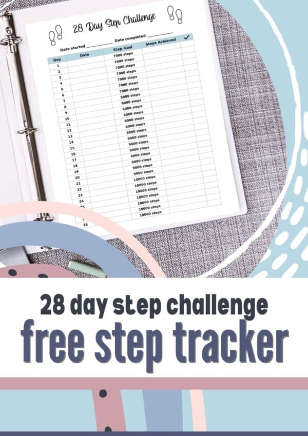 Free Printable Step Tracker – 28 Day Step Challenge